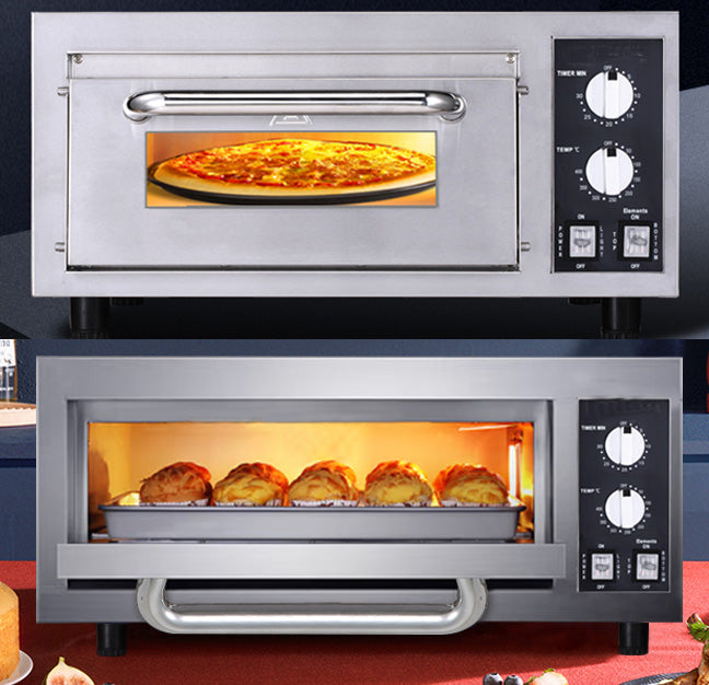 Electric Single Deck Countertop Pizza/Bakery Oven (22.83"W x 18"D x 12"H) - Chefcoca