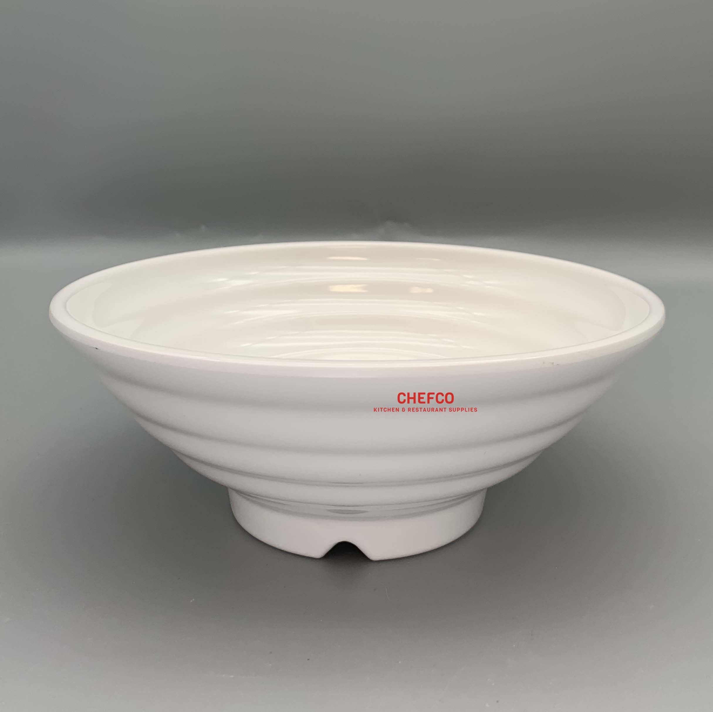 White Melamine Waves Bowl (17-J-7.7A) - Chefcoca
