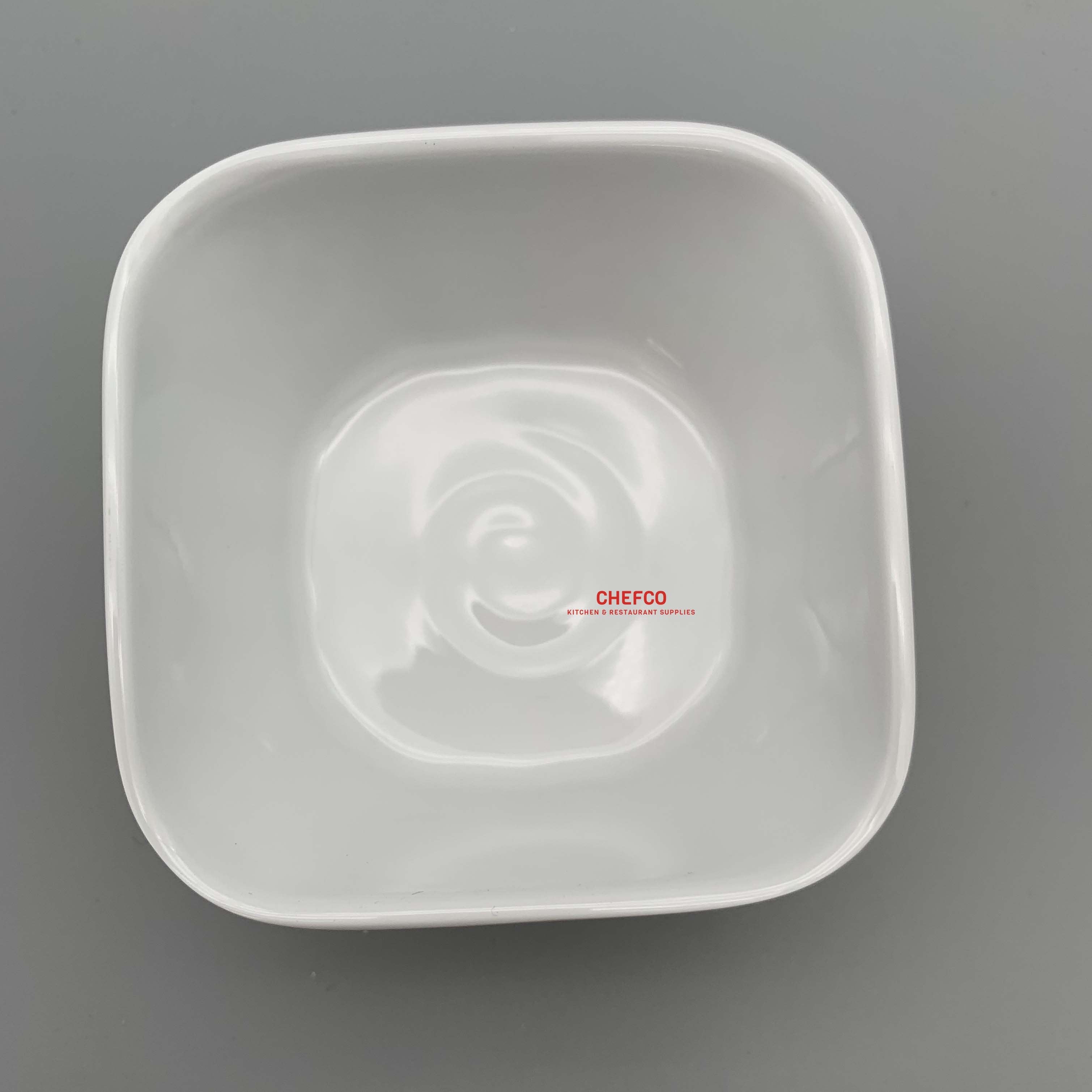 3.5" Square White Melamine Sauce Dish (173) - Chefcoca