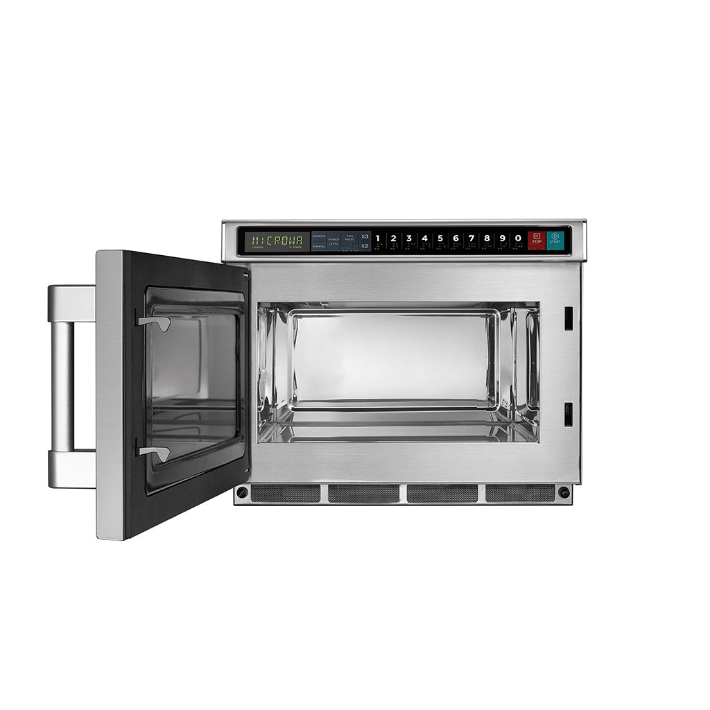 Midea 1817G1A Heavy-Duty Commercial Microwave Oven with Touch Pad Controls - 17L, 1800W, 208V - Chefcoca