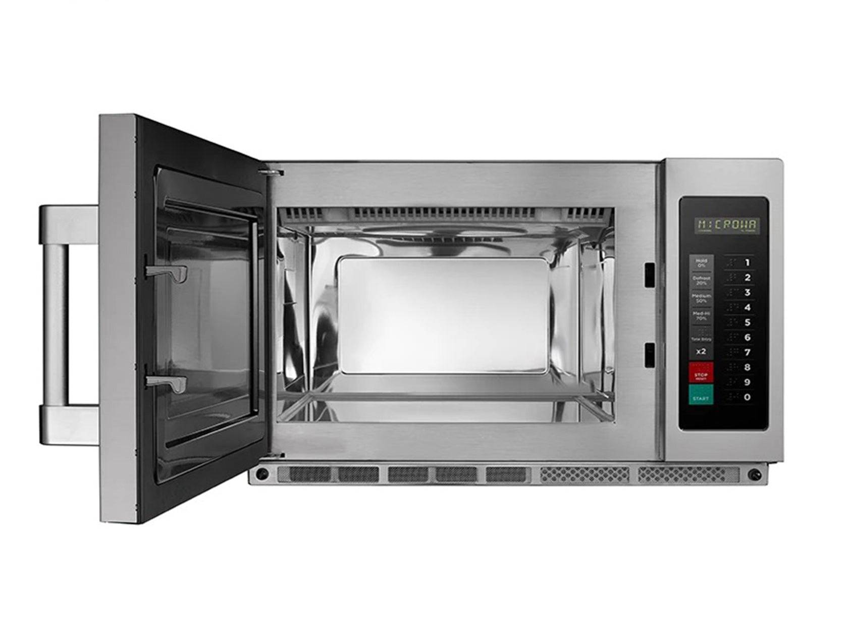 Midea 1834G1A Heavy-Duty Commercial Microwave Oven with Touch Pad Controls - 34L, 2800W, 208V - Chefcoca