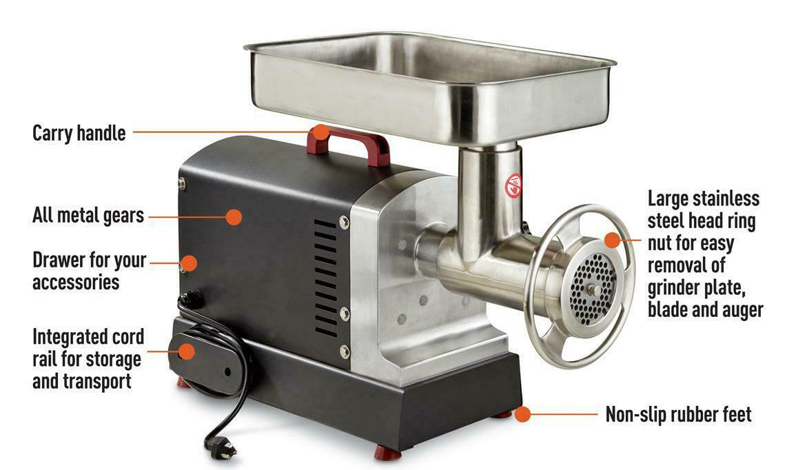 Sub-equip 1A-EG7 Series 32" Blade Diameter Meat Grinder - Chefcoca