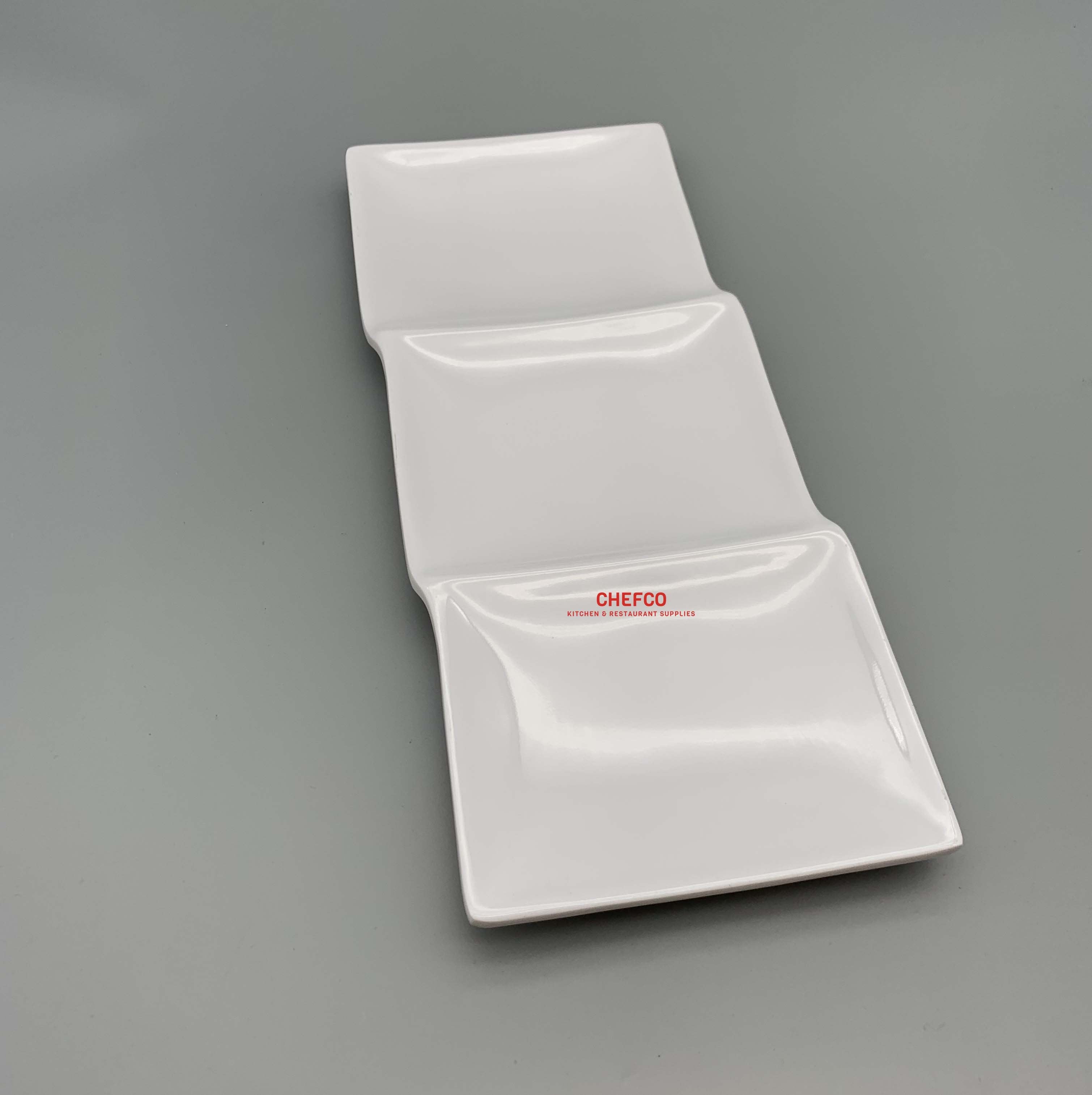 Tiered Geometric Melamine Platter (LA20132) - Chefcoca