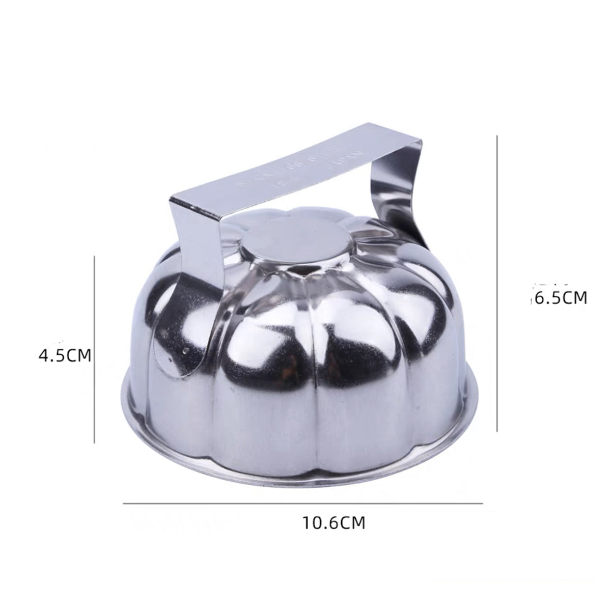 Stainless Steel Round Flower Mold (10.5cmDia x 7.7cmH) - Chefcoca