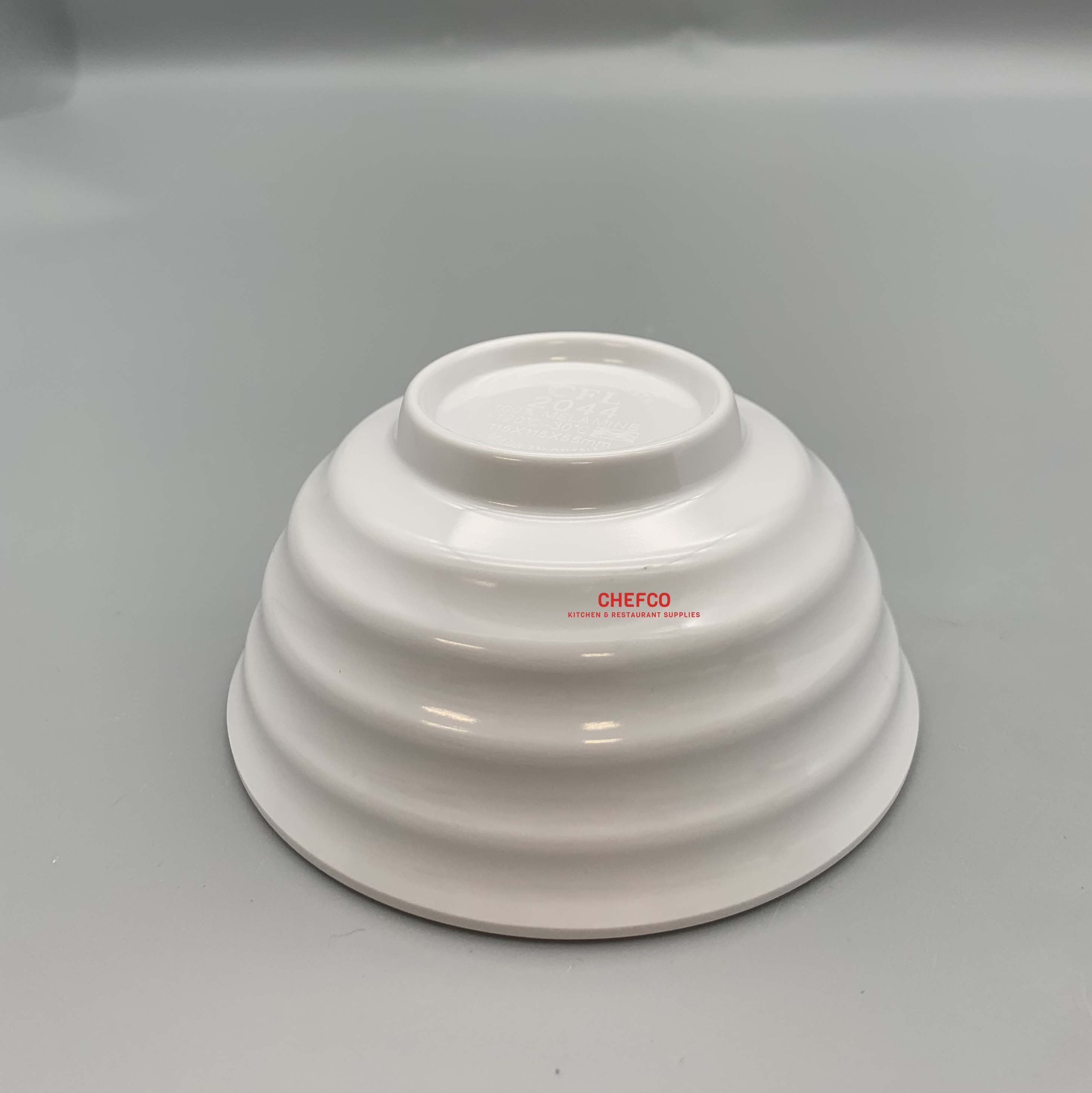 White Whorl Melamine Bowl (2044) - Chefcoca