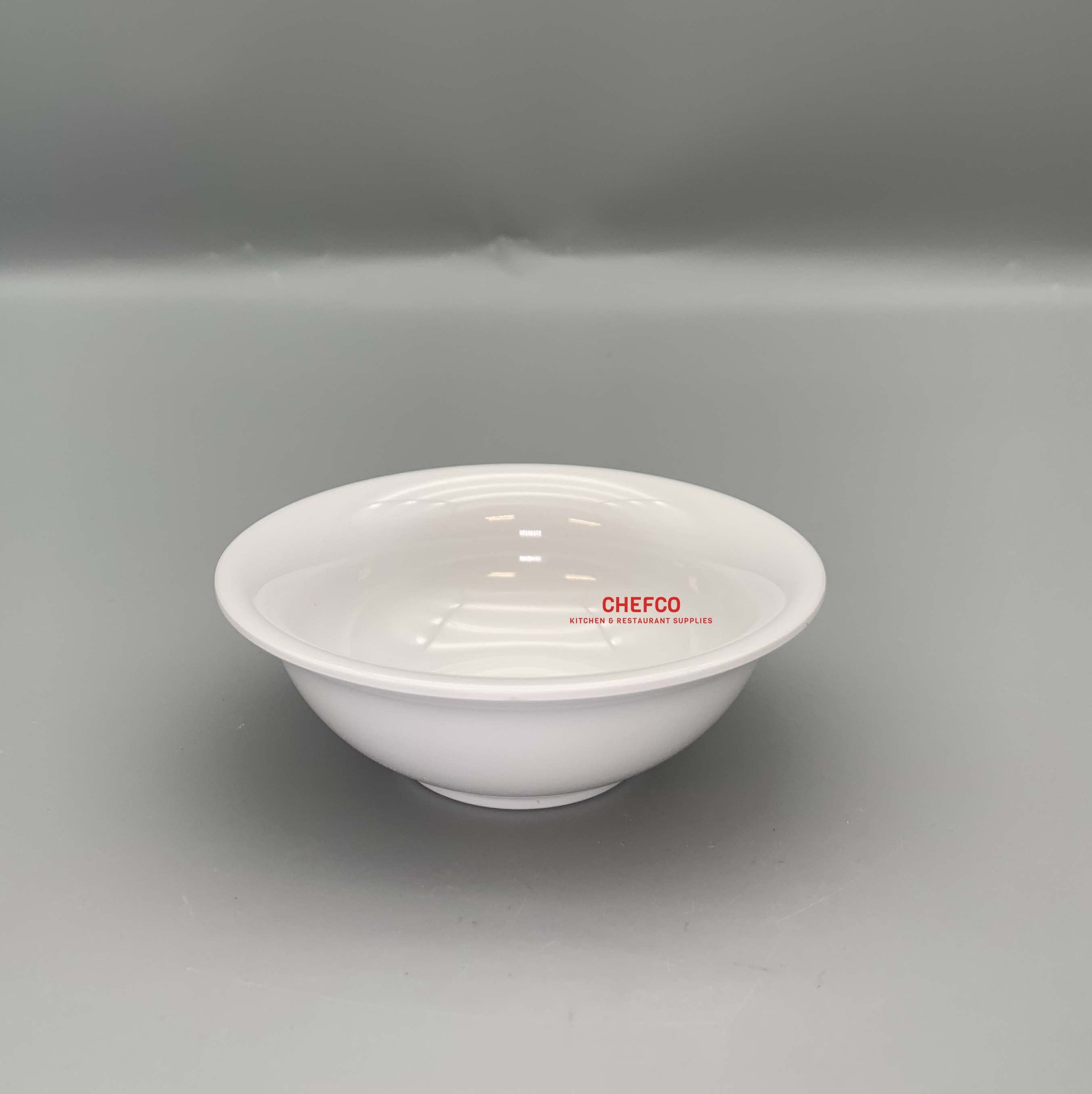 White Shallow Melamine Bowl (21224-1) - Chefcoca