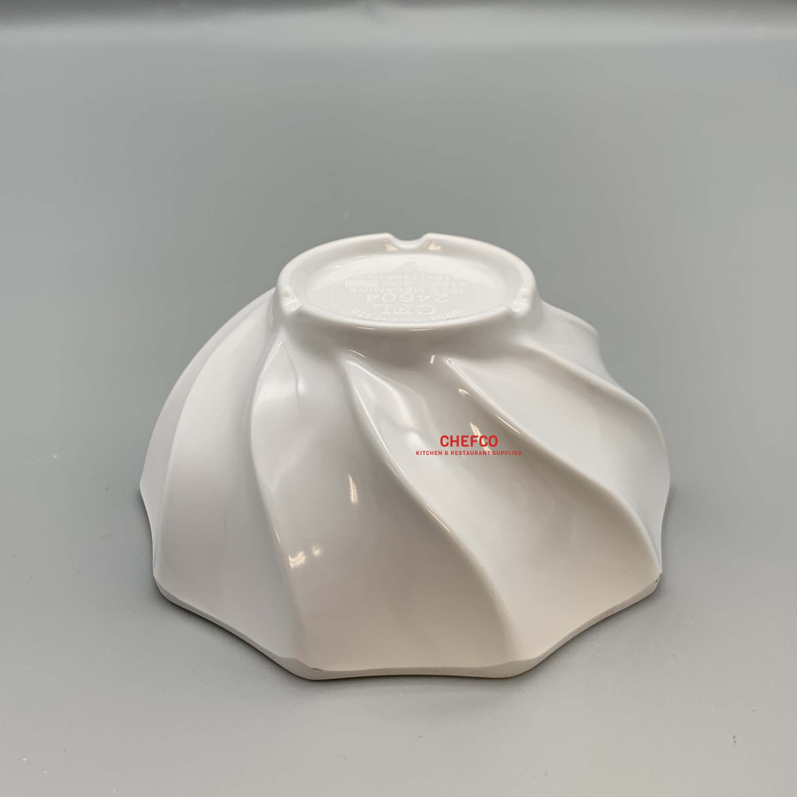 White Melamine Waves Bowl (24604) - Chefcoca