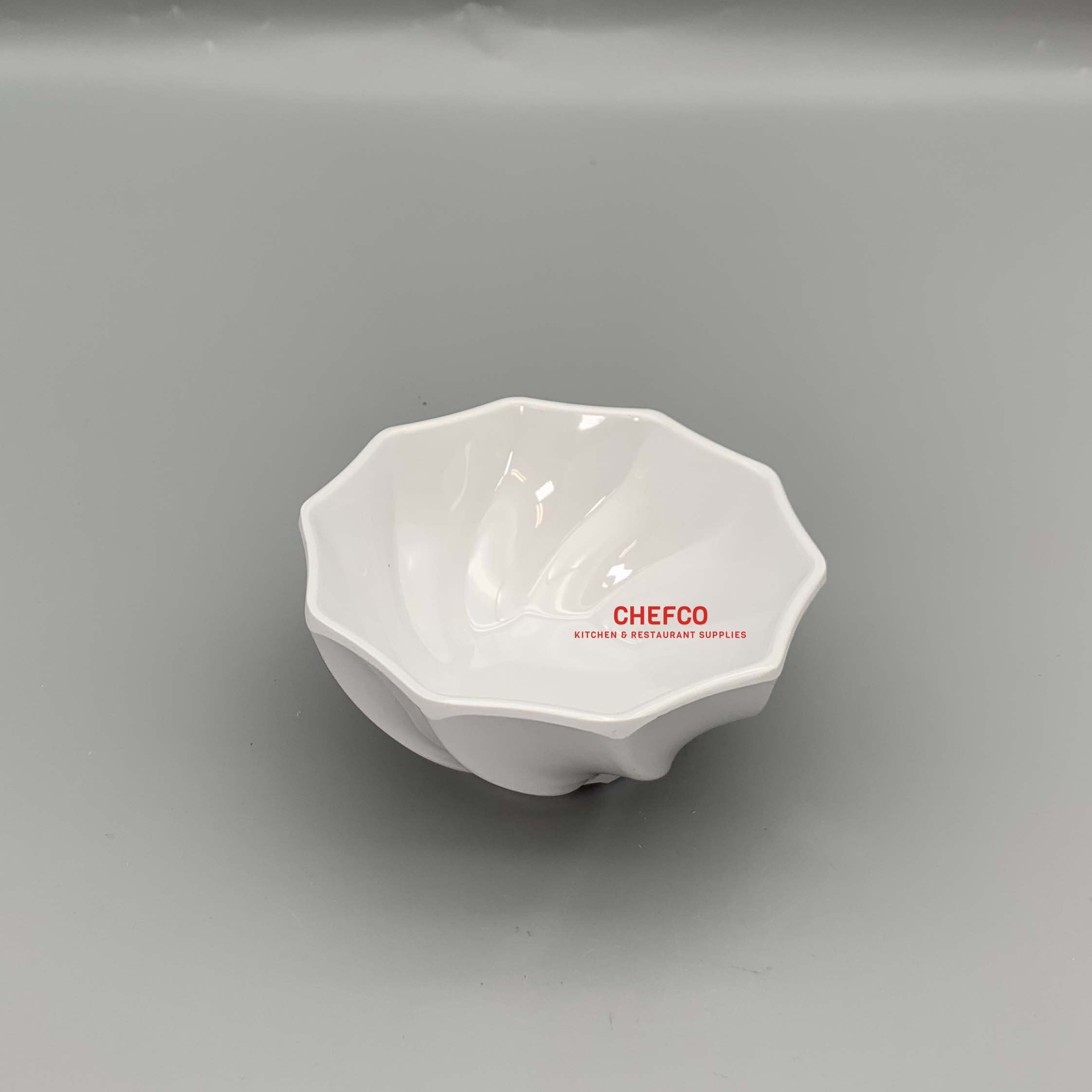 White Melamine Waves Bowl (24604) - Chefcoca