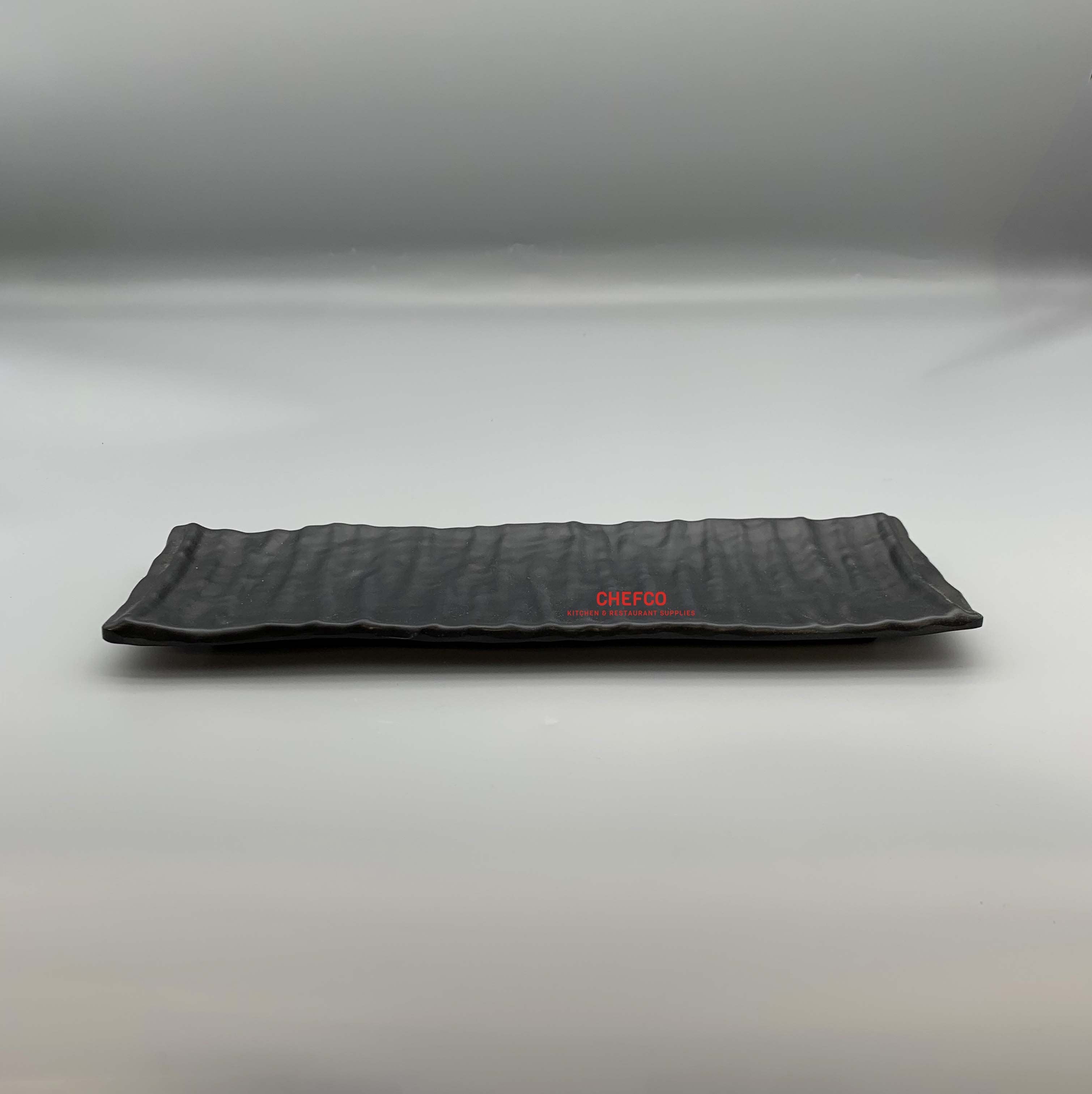 Black Melamine Waves Platter (2713) - Chefcoca