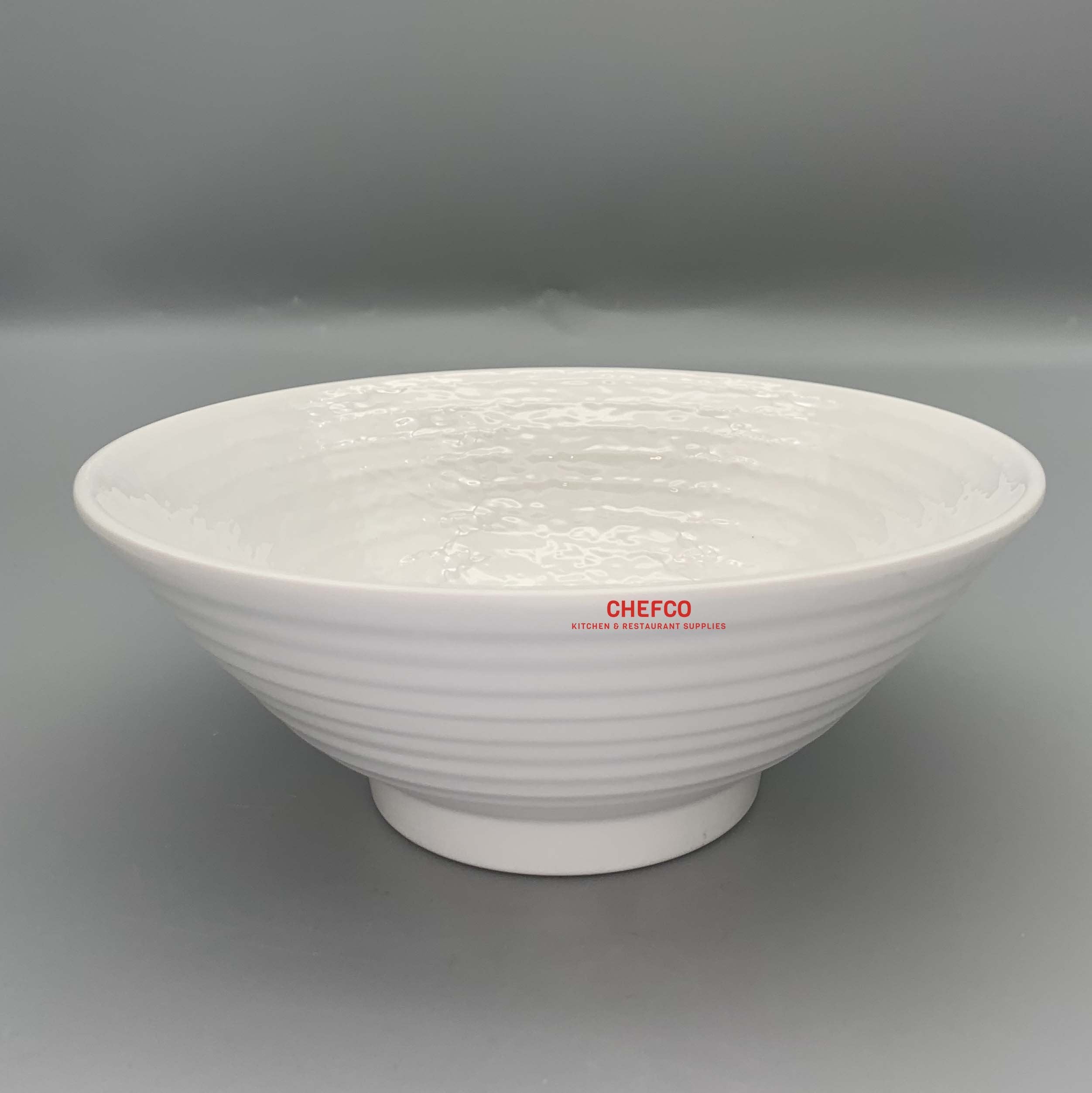 White Melamine Lines Bowl (30009) - Chefcoca