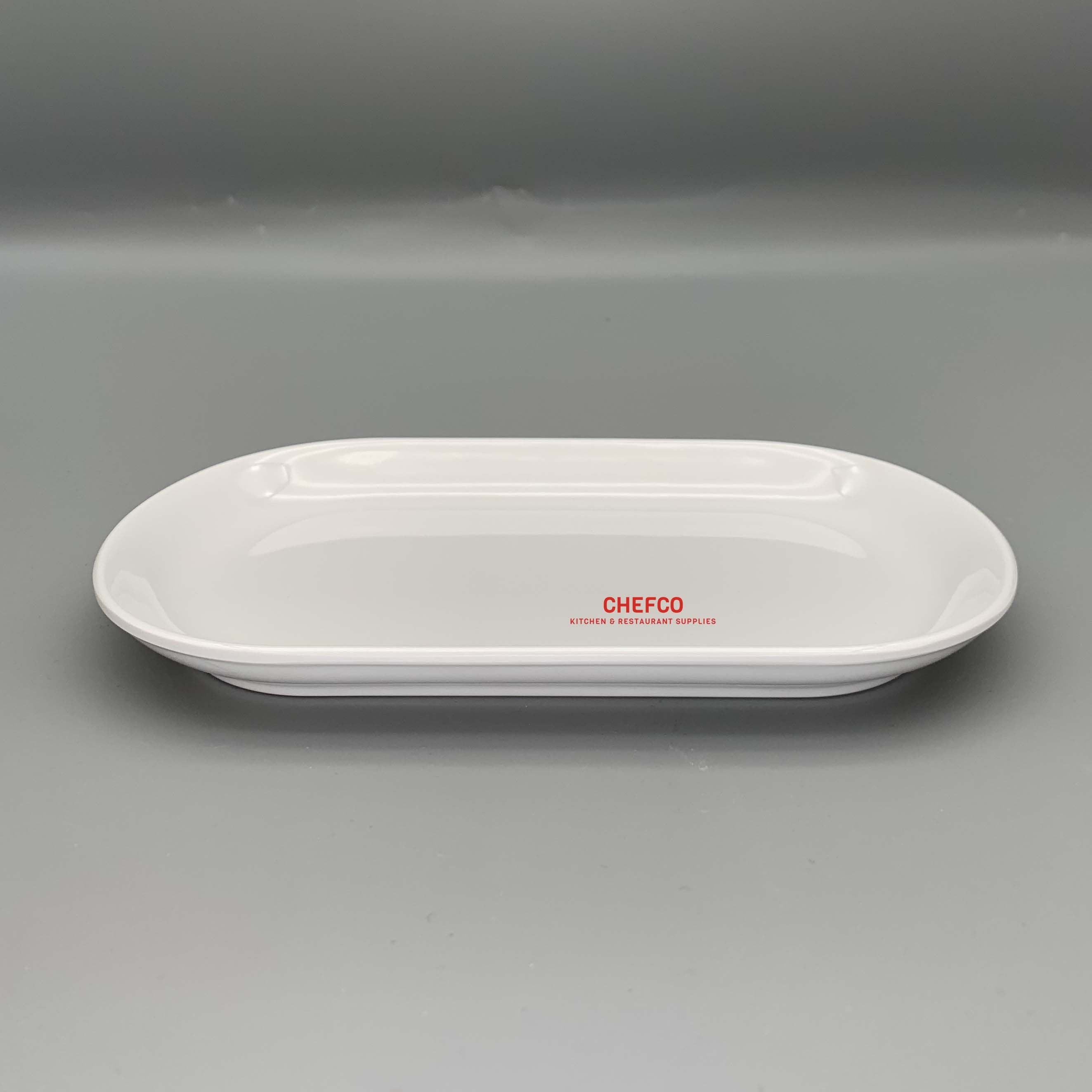 White Rectangular Melamine Plate (1085,302) - Chefcoca