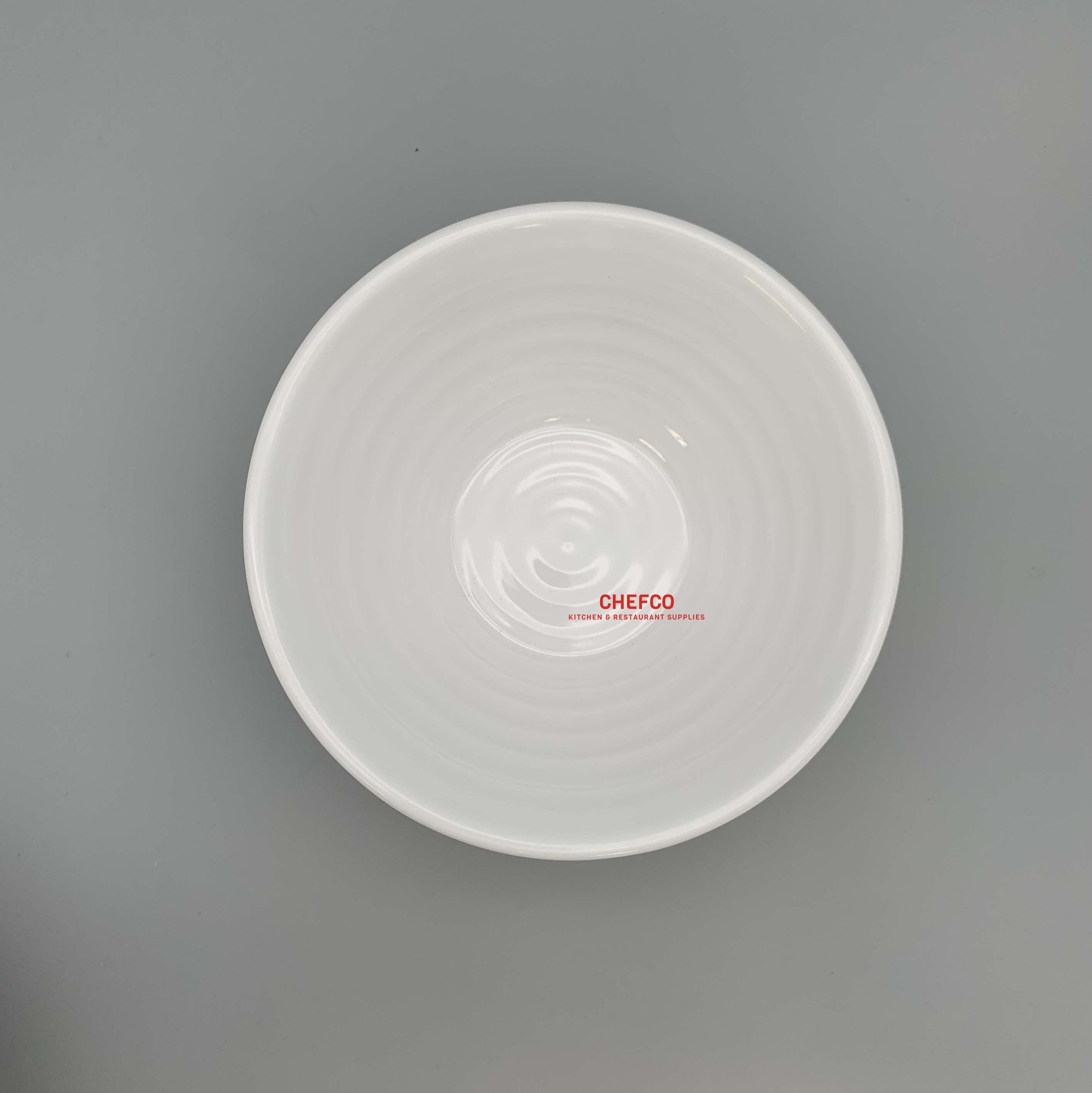 White Melamine Waves Bowl (3077) - Chefcoca