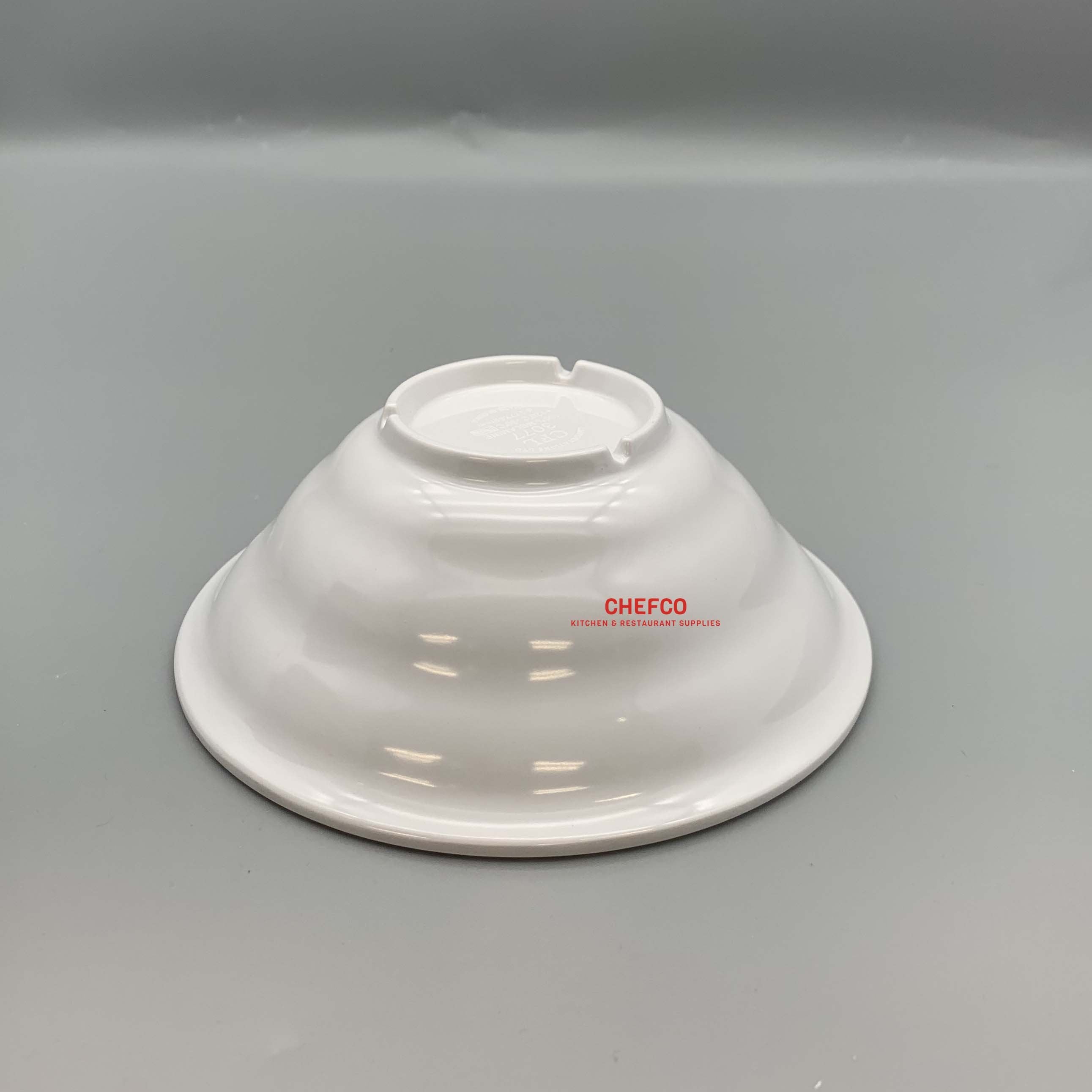 White Melamine Waves Bowl (3077) - Chefcoca