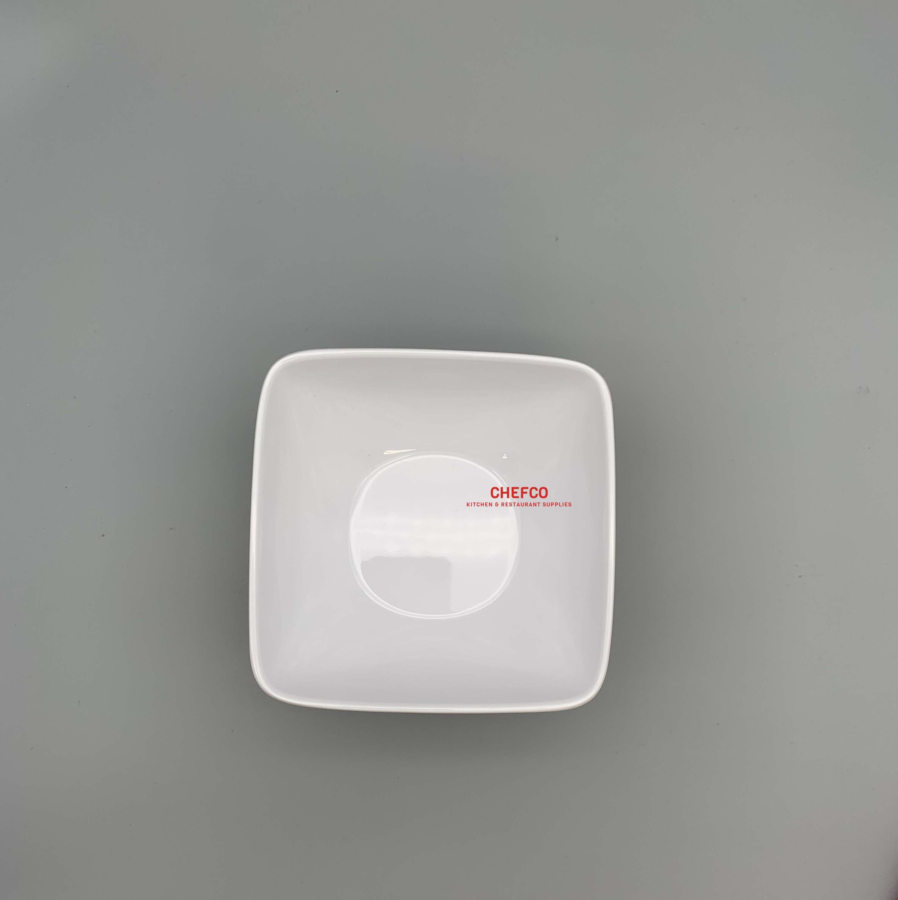 White Melamine Square Bowl (33436) - Chefcoca