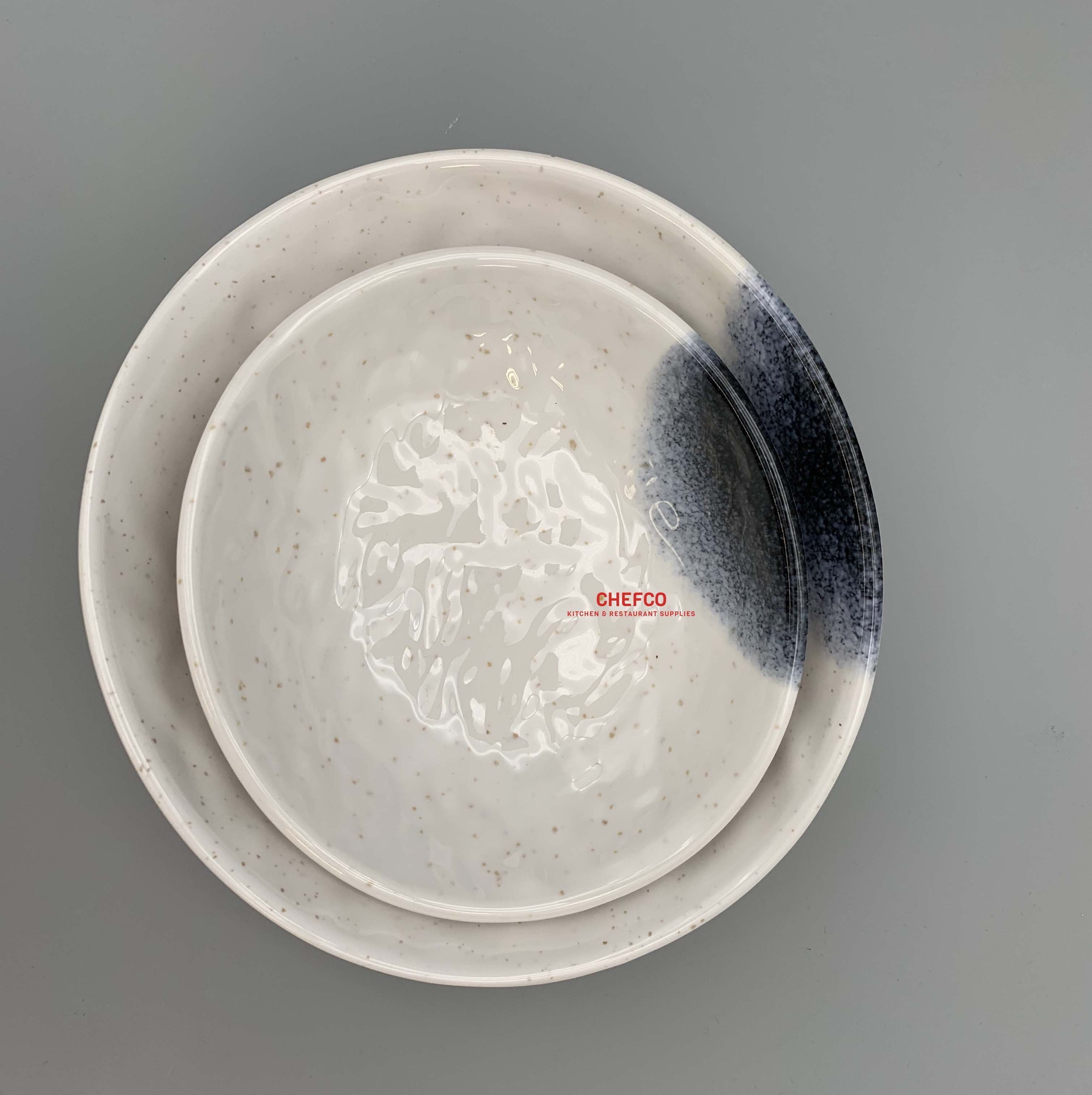 Dark Blue Ombre Melamine Bowl (39019K-39020K) - Chefcoca