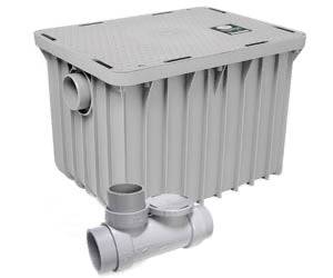 Canplas Endura 3915A02 15 GPM Grease Interceptor (30 lb. Capacity, 2" Connection) - Chefcoca