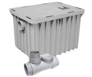 Canplas Endura 3935A04 35 GPM Grease Interceptor (70 lb. Capacity, 4" Connection) - Chefcoca