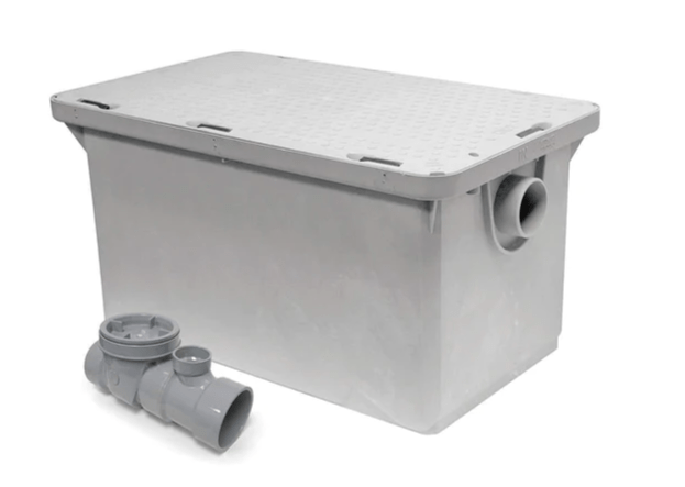 Canplas Endura 3925XTA02 25 GPM Grease Interceptor (50 lb. Capacity, 2" Connection) - Chefcoca