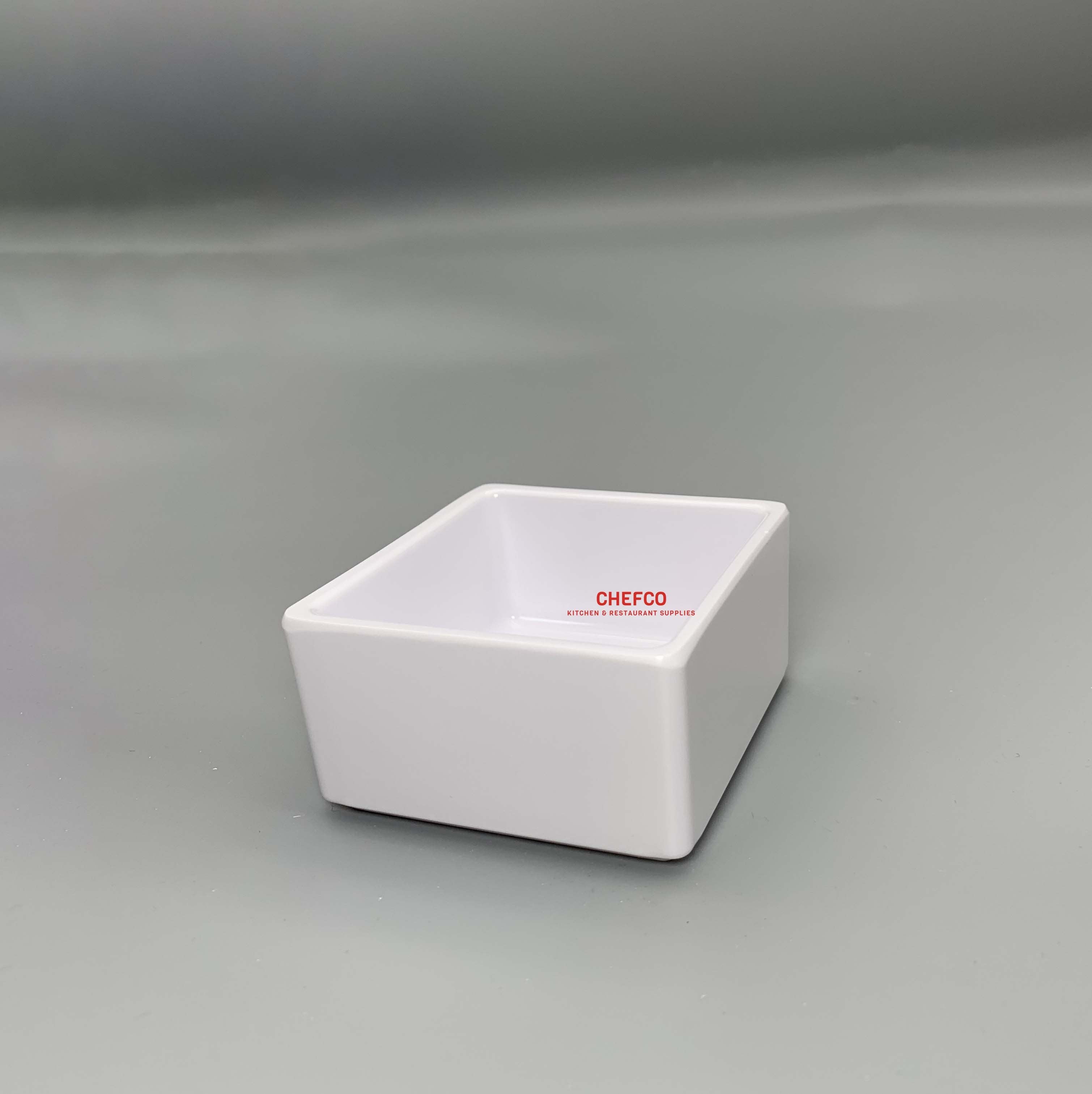 Square Melamine Sauce/Condiment Dish (3" x 1.5") - Chefcoca