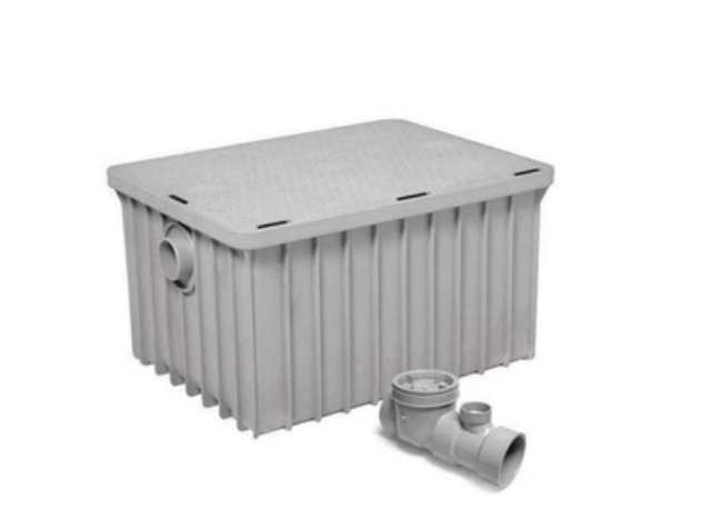 Canplas Endura 3950A04 50 GPM Grease Interceptor (100 lb. Capacity, 4" Connection) - Chefcoca