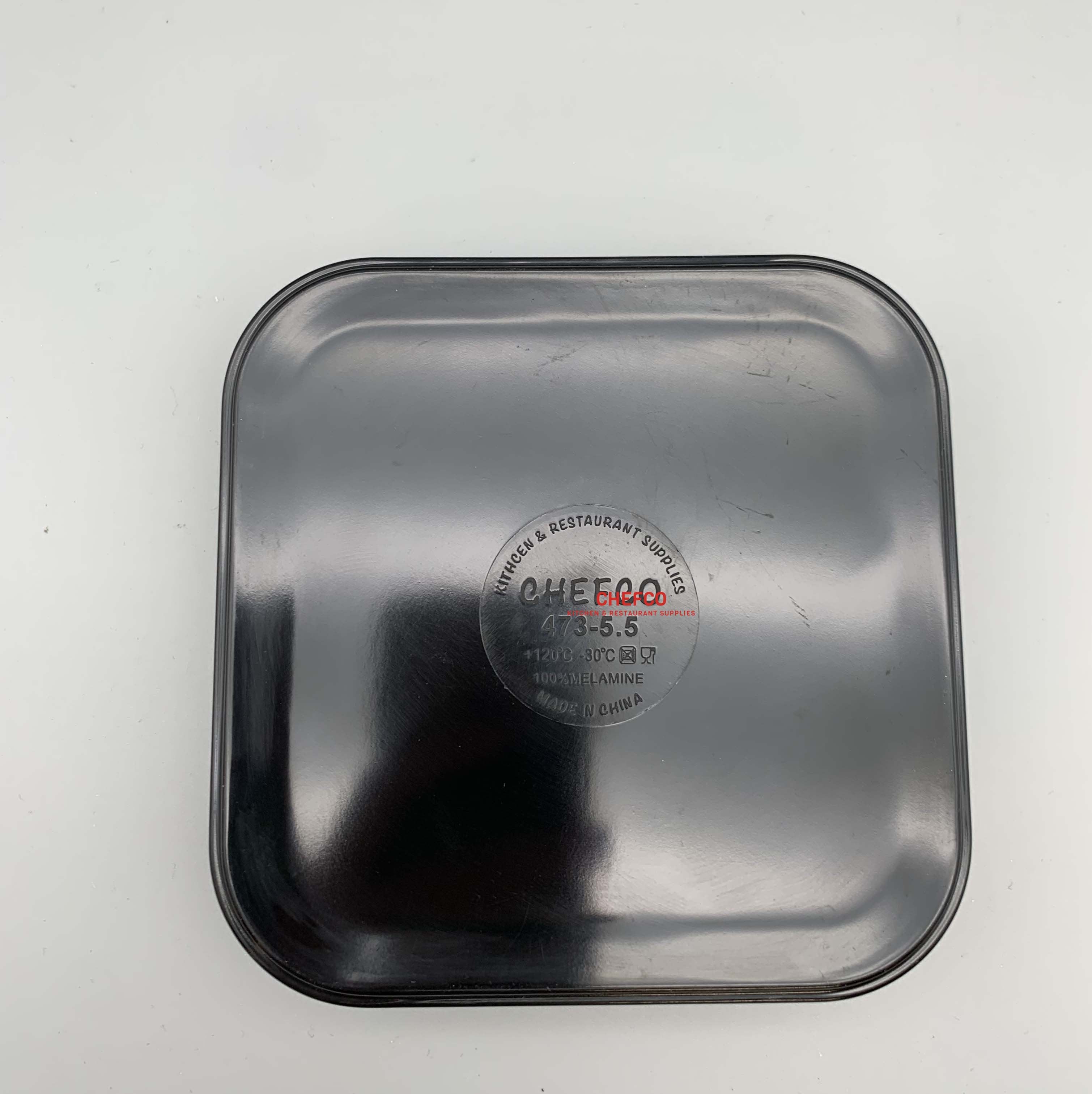 Black Melamine BBQ Meat Dish (473-5.5) - Chefcoca