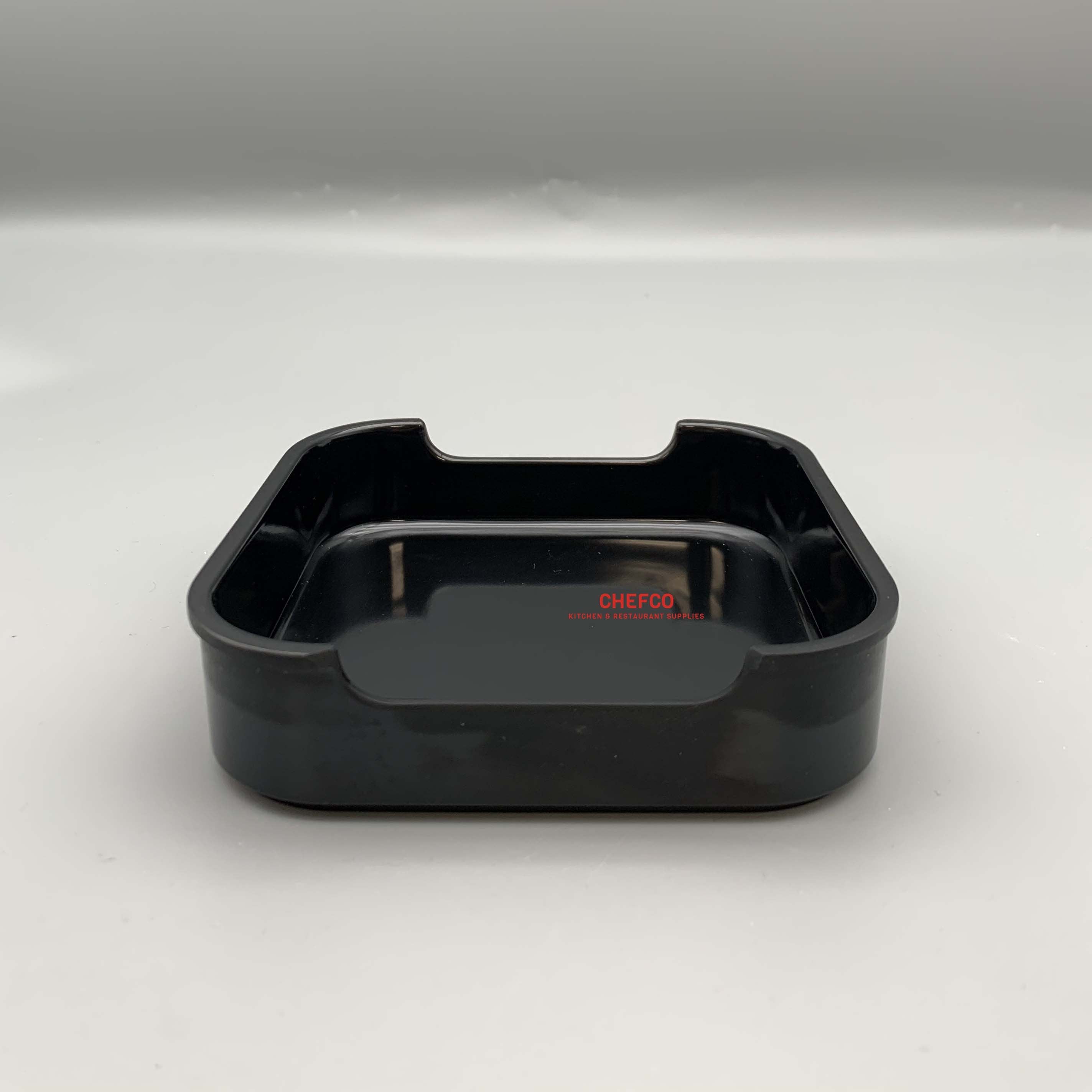 Black Melamine BBQ Meat Dish (473-5.5) - Chefcoca