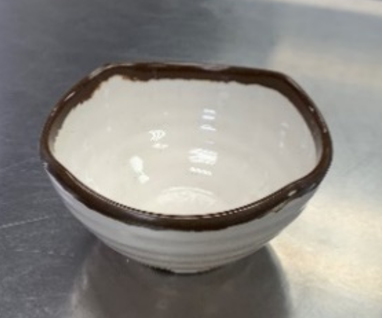 Two Toned Beige Melamine Bowl (4895) - Chefcoca