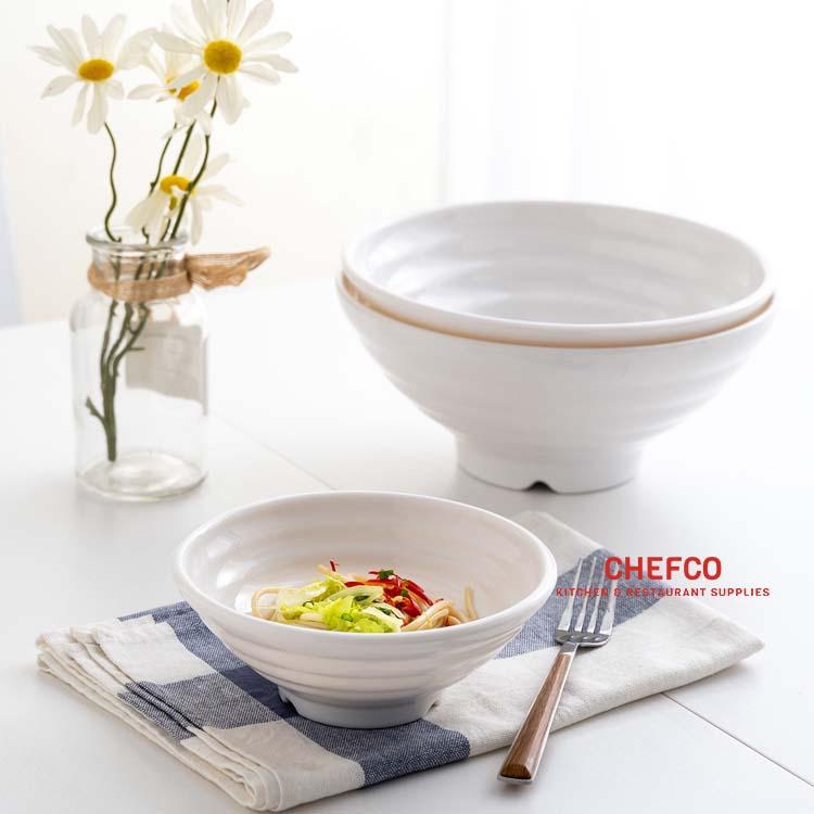 Ridged Melamine Bowl (536,5508,WY0023-9) - Chefcoca