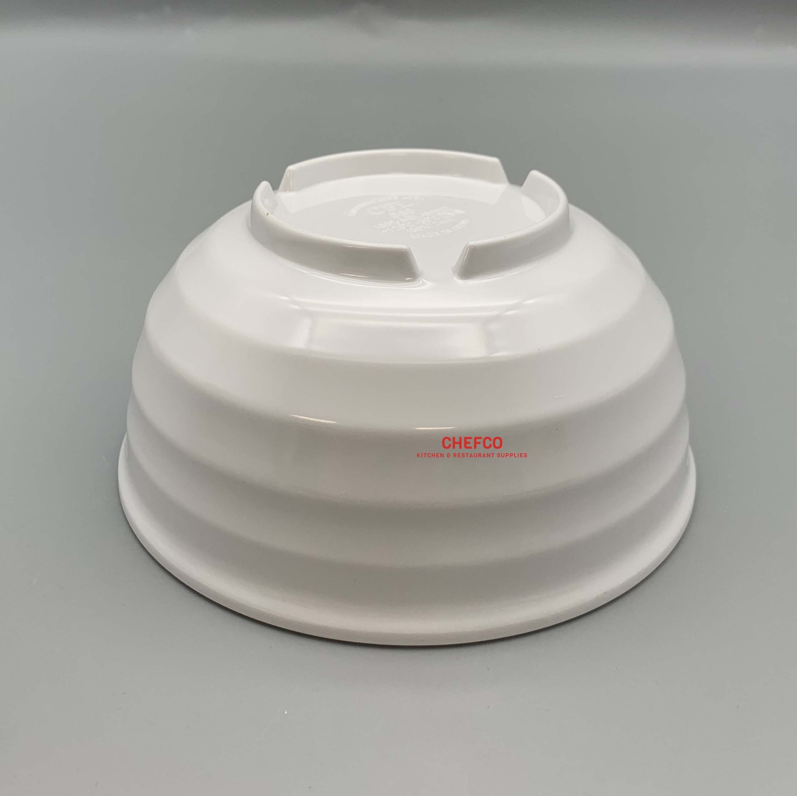 White Melamine Lines Bowl (666) - Chefcoca