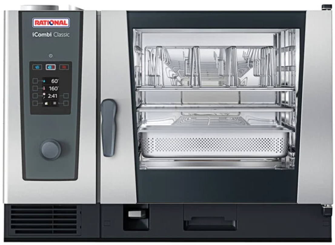 Rational iCombi Classic Single 6-Full Size Combi Oven (Natural Gas) wi
