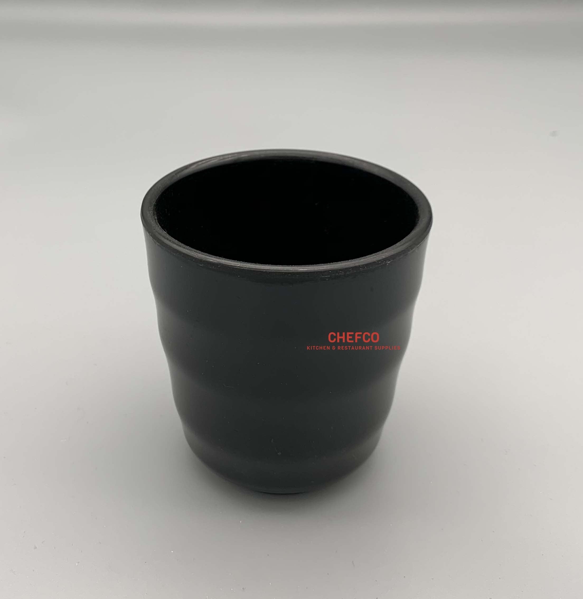 Black Melamine Waves Tea Cup (7516BK) - Chefcoca