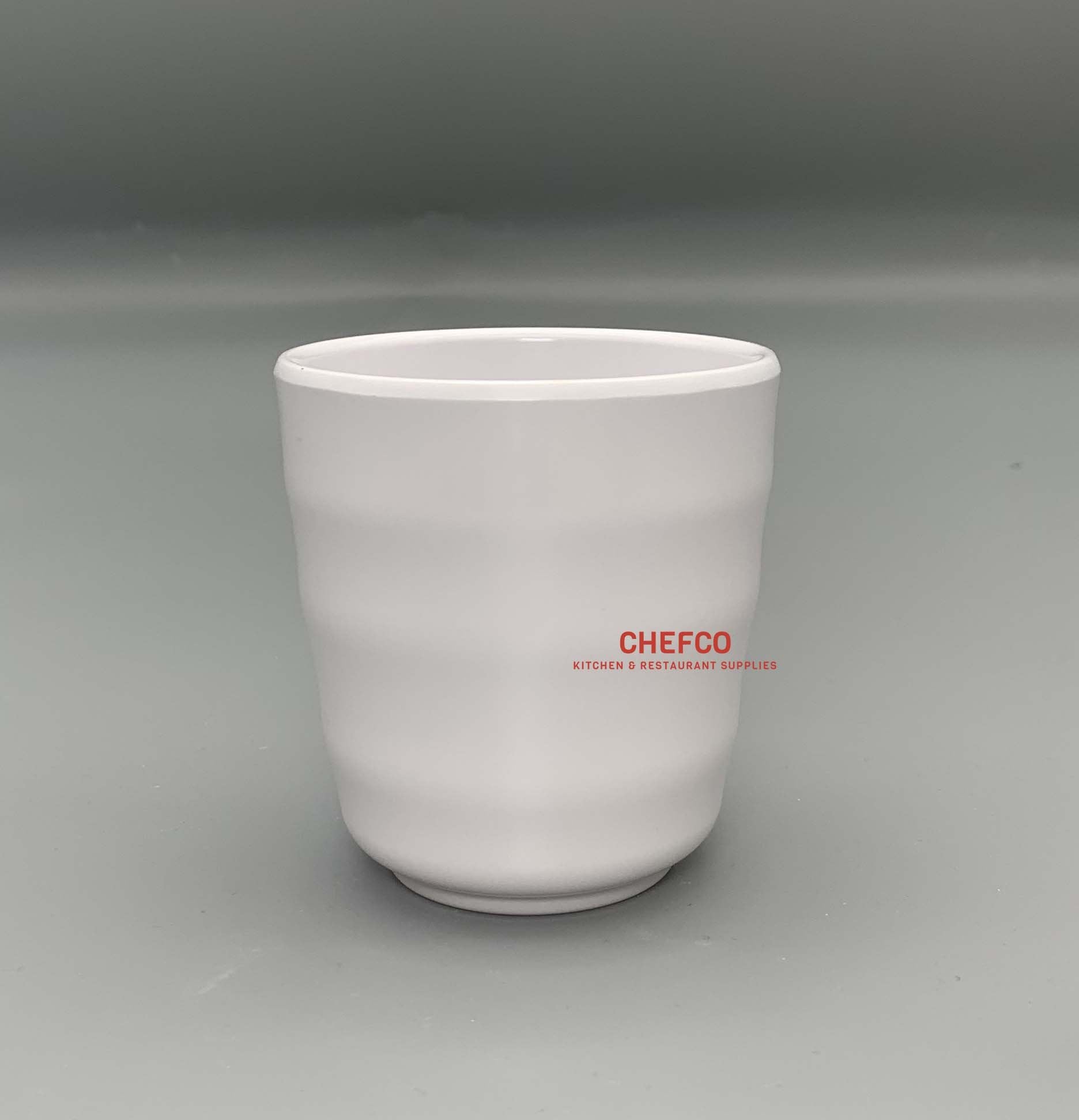 White Melamine Waves Tea Cup (7516WT) - Chefcoca