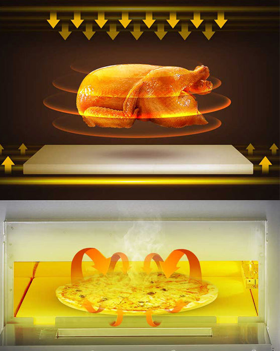Electric Single Deck Countertop Pizza/Bakery Oven (22.83"W x 18"D x 12"H) - Chefcoca