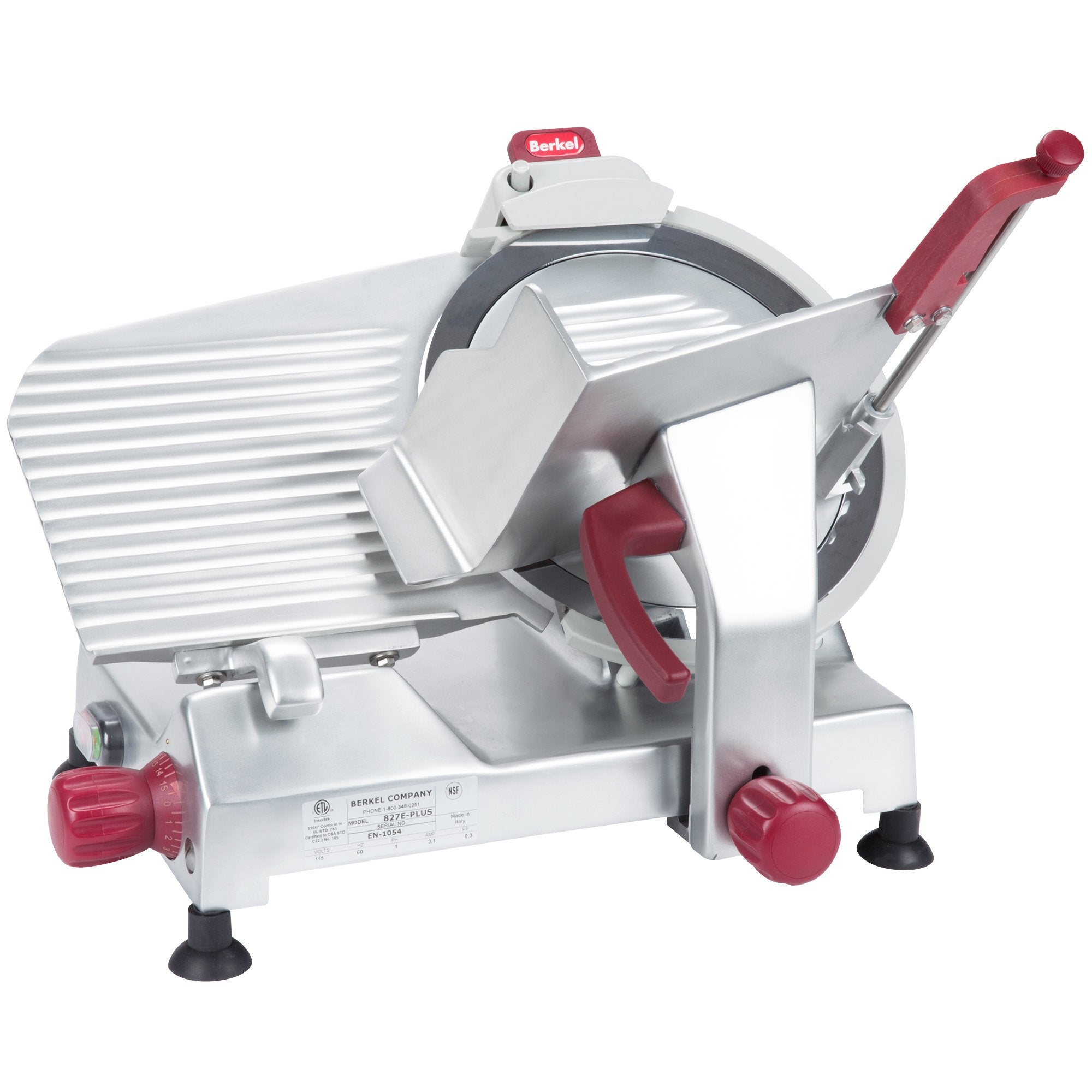 Berkel 827E-PLUS 12" Manual Gravity Feed Meat Slicer - Chefcoca