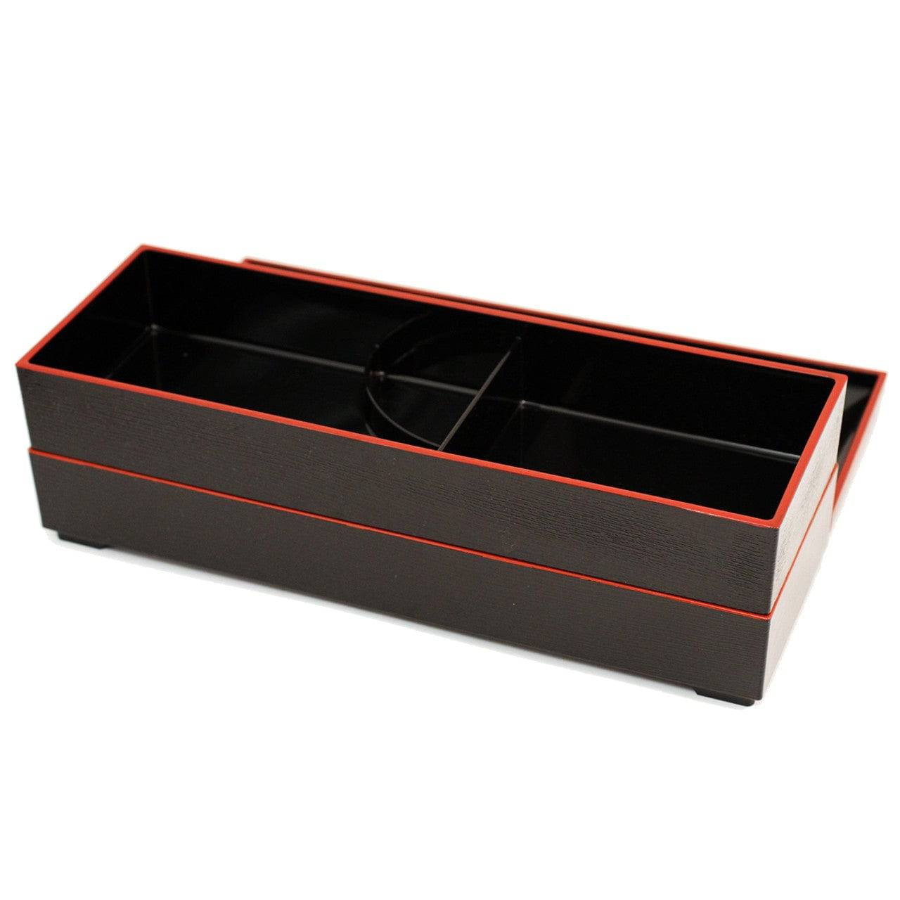 Rectangular Two-tiered Bento Box 14.69" x 5.35" - Chefcoca
