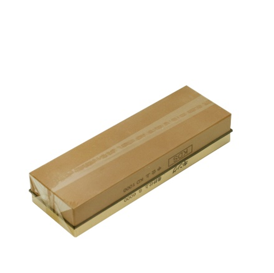 King Double-Sided Sharpening Stone for Knives (1000/6000 Grit, 8.15" x 2.6" x 1.42") - Chefcoca
