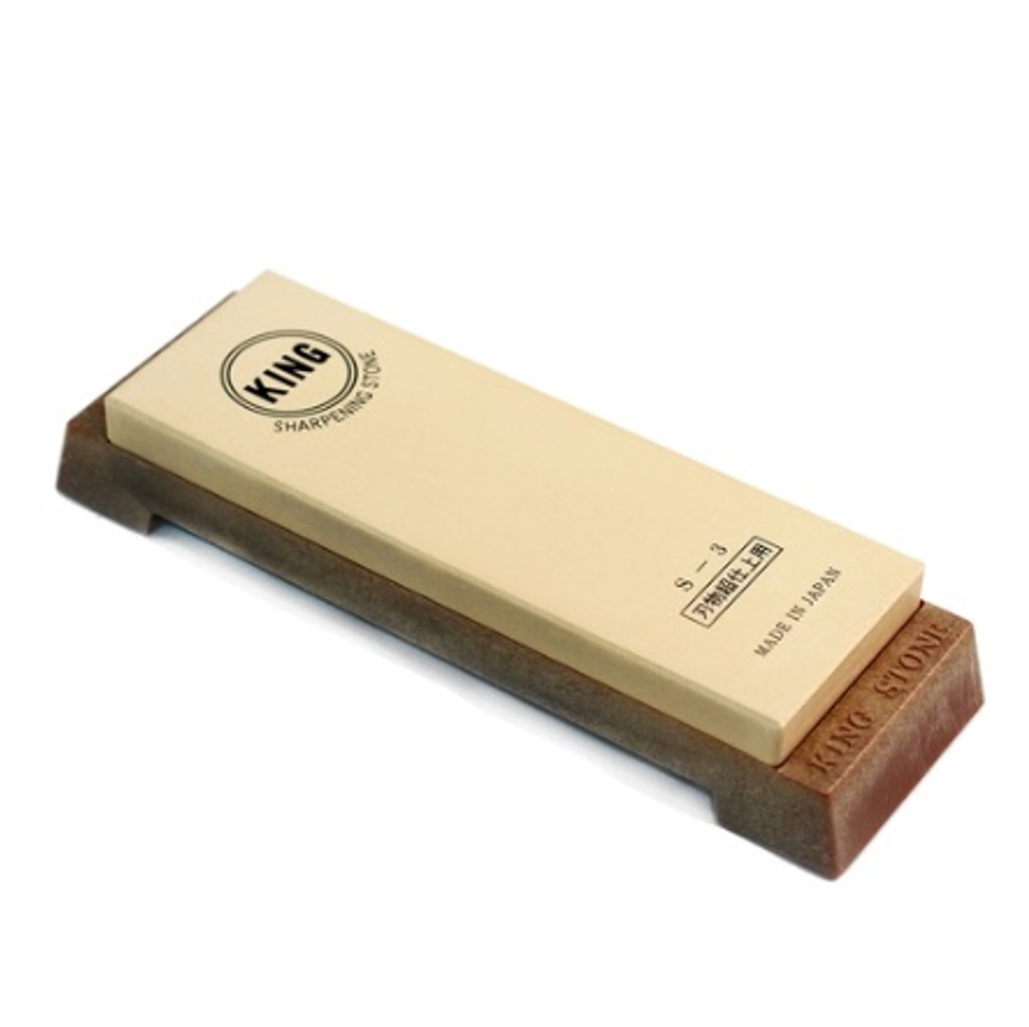 King Fine Sharpening Stone (6000 Grit, 7.28" x 2.44" x 0.6") - Chefcoca