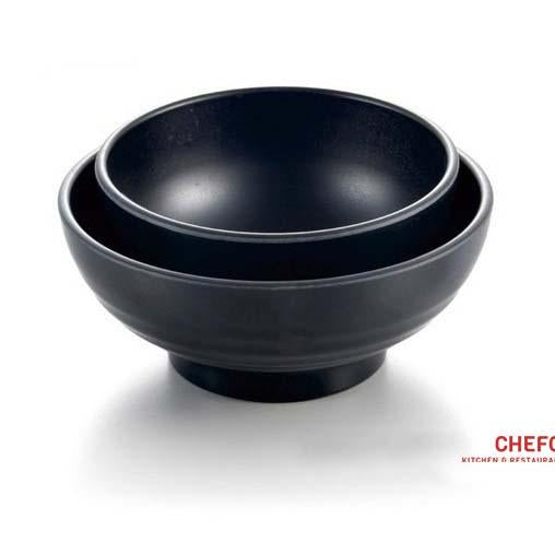 udon.　1207 CHEFCO, Black Melamine Udon Noodle Bowl (A1206-A1207) | Chefcoca