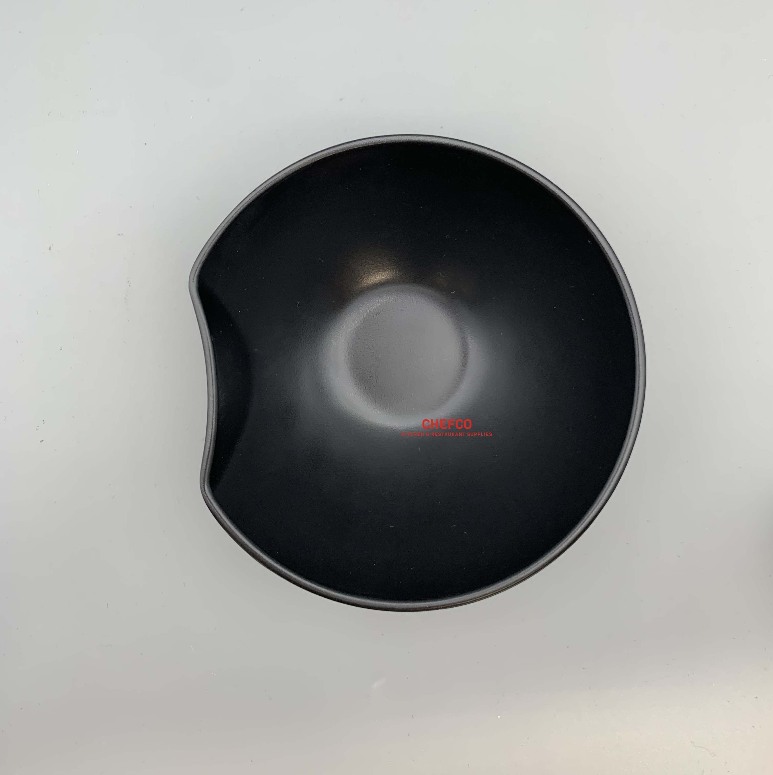 Abstract Matte Black Melamine Bowl (A1305/MS094) - Chefcoca