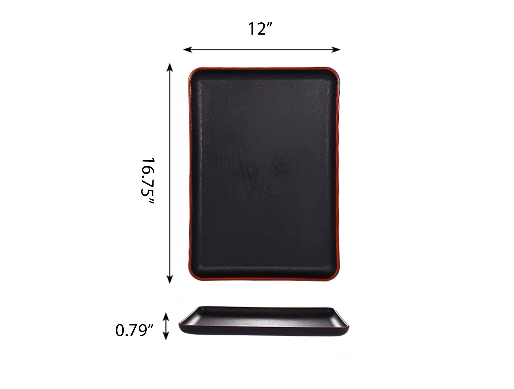 Rectangular Non-Slip Multi-Purpose Plastic Fast Food Serving Trays - Chefcoca