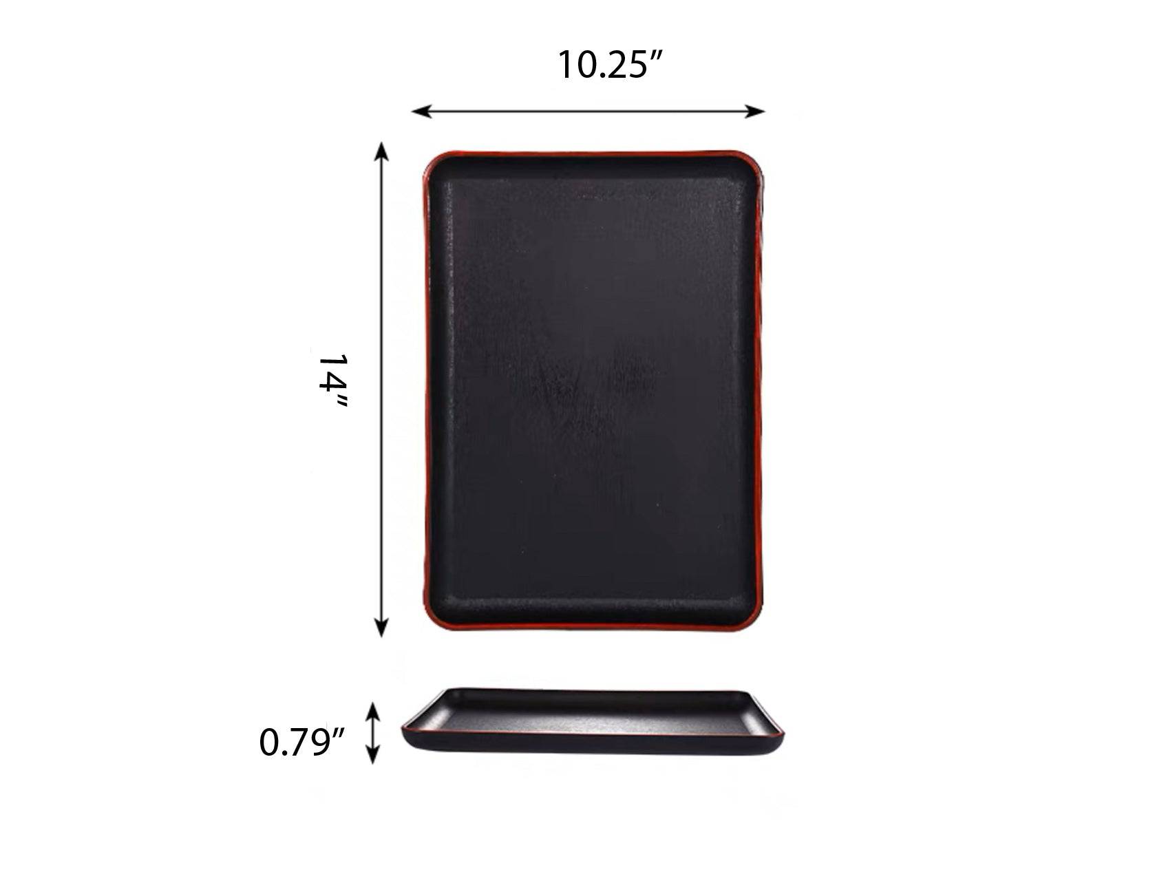 Rectangular Non-Slip Multi-Purpose Plastic Fast Food Serving Trays - Chefcoca