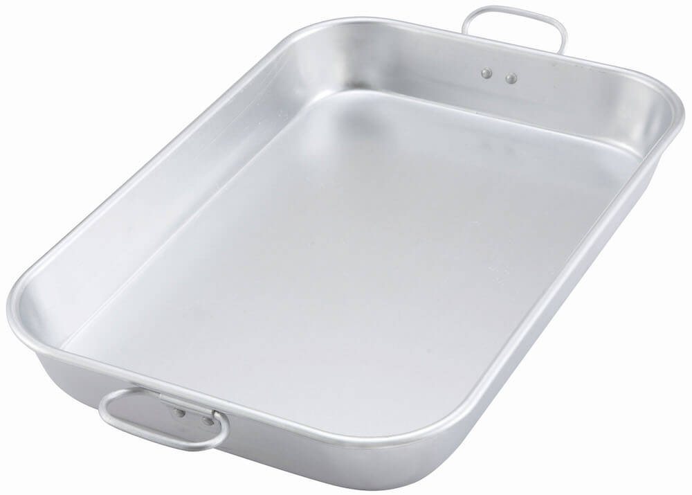 ALBP-1218 - Aluminum Baking & Roasting Pan with Drop Handles