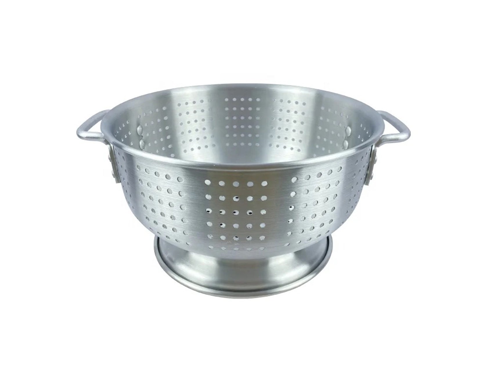 Aluminium Colander with Base & Handles (8qt - 16qt) - Chefcoca