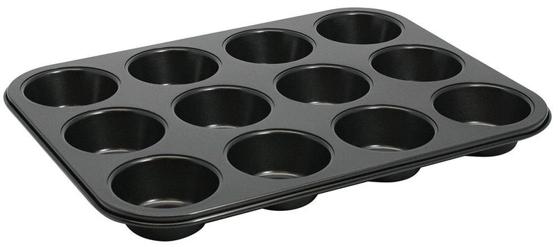 12-Cup Jumbo 3oz Muffin Tin, Non-stick Carbon Steel