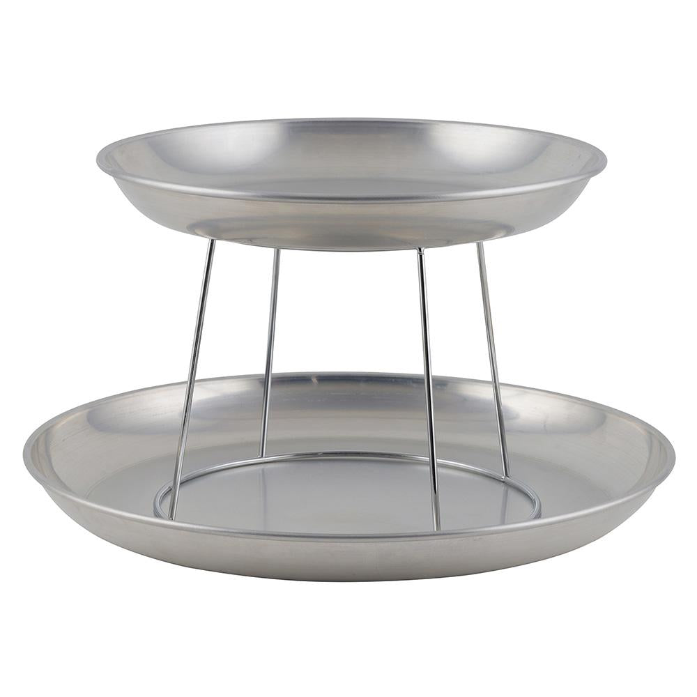 Seafood Tray Display Rack, Chrome-Plated - Chefcoca