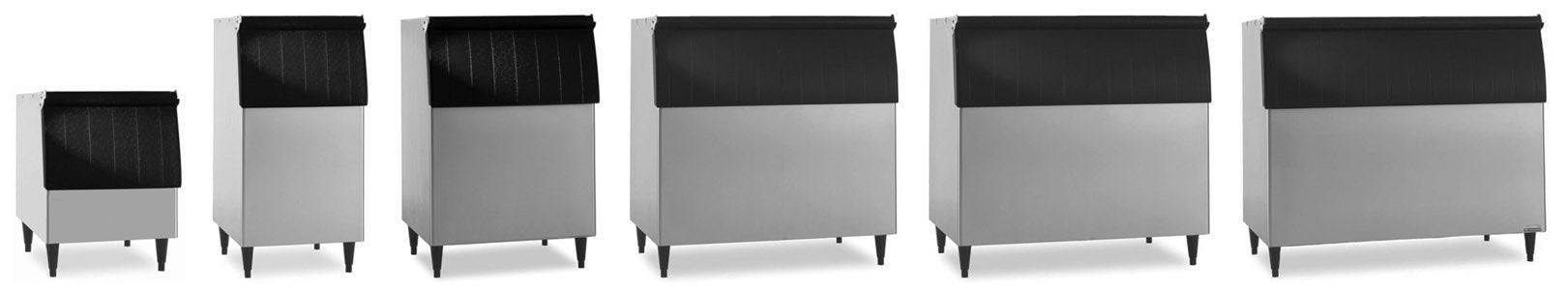 Hoshizaki KM-520MAJ Air Cooled Crescent Cuber Icemaker with B-700SF 700lb Ice Storage Bin - Chefcoca