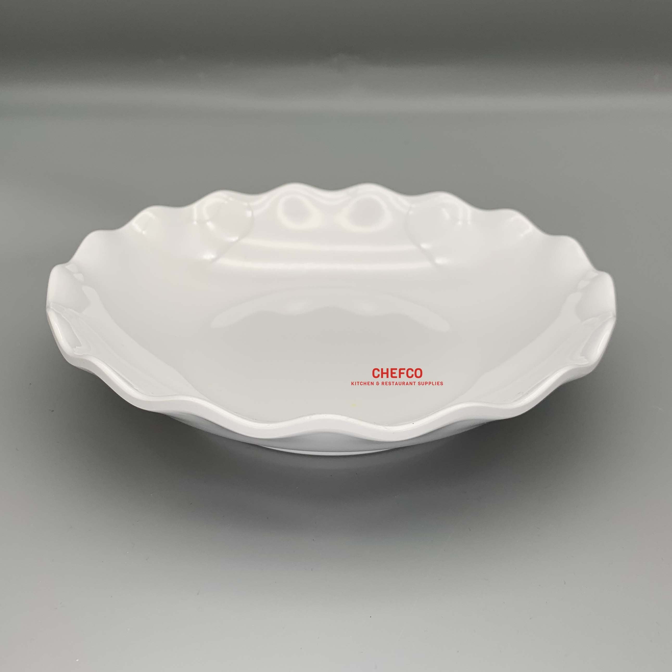 Melamine Waved Rimmed Plate (B1612) - Chefcoca