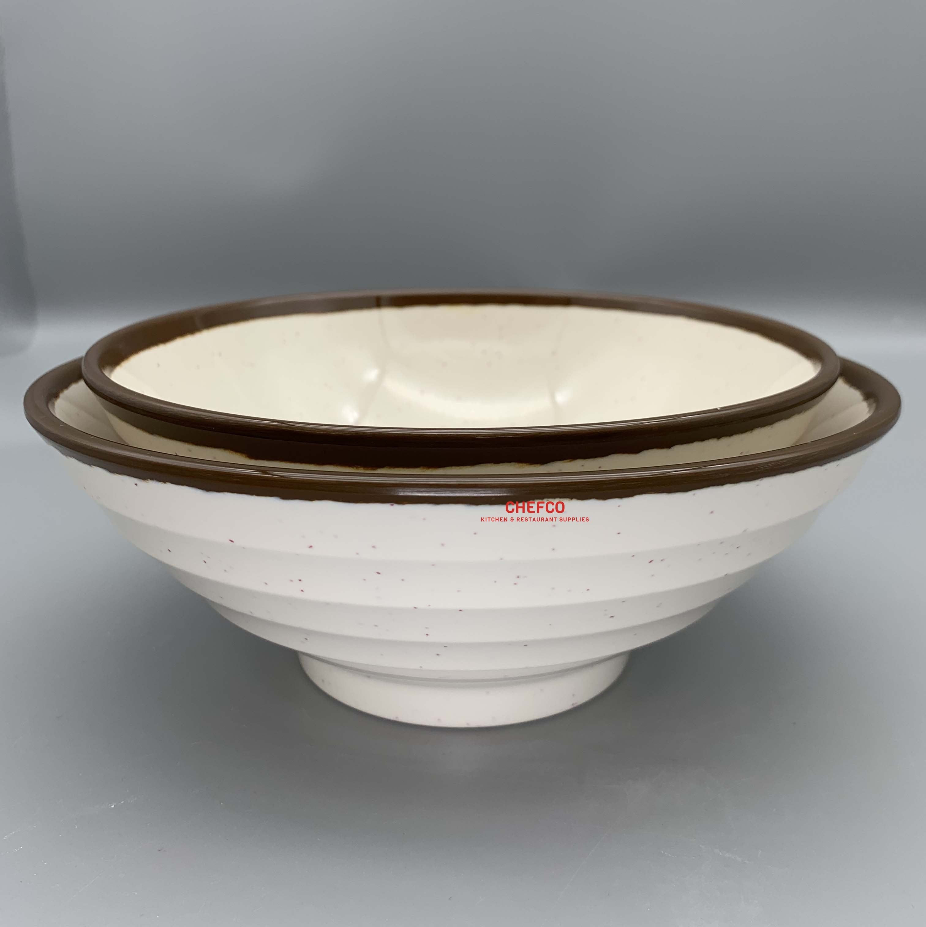 Two Toned Beige Melamine Bowl (B701,BV907) - Chefcoca