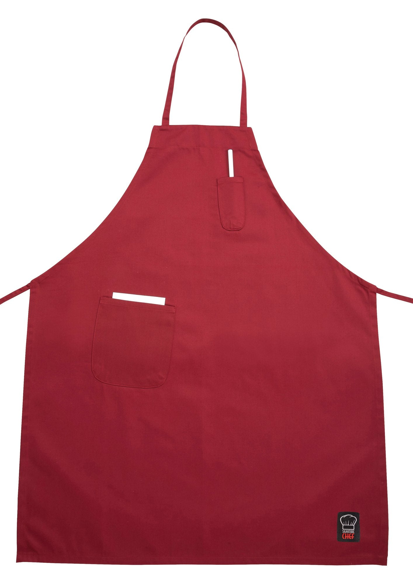 Full Length Bib Apron with Pockets - Chefcoca