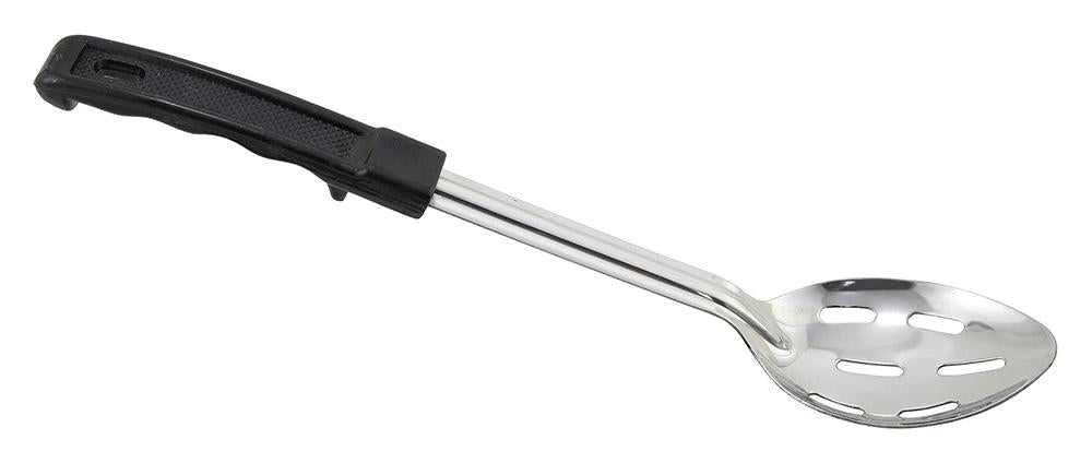 Stainless Steel Slotted Basting Spoon, Stop Hook Handle (13" - 15" Length) - Chefcoca